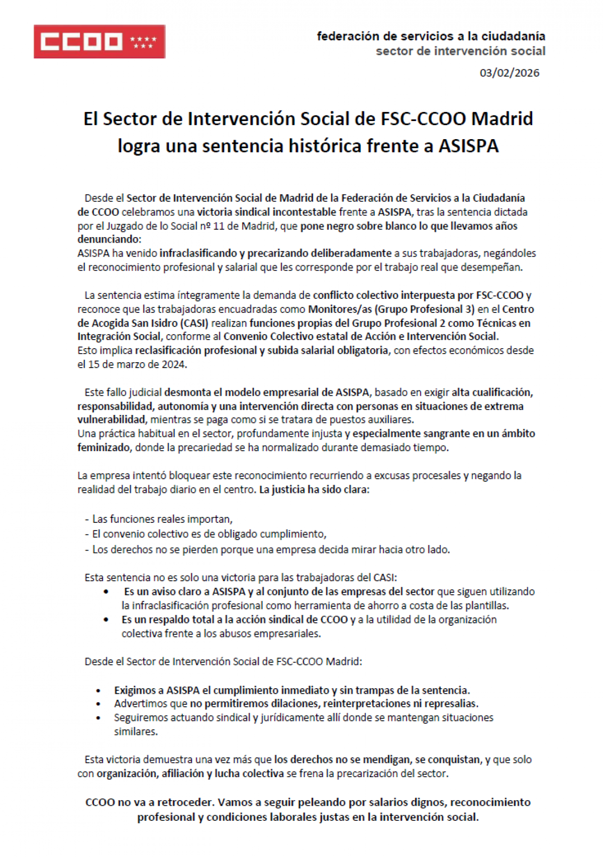 2026 02 03 comunicado juicio categorias Asispa